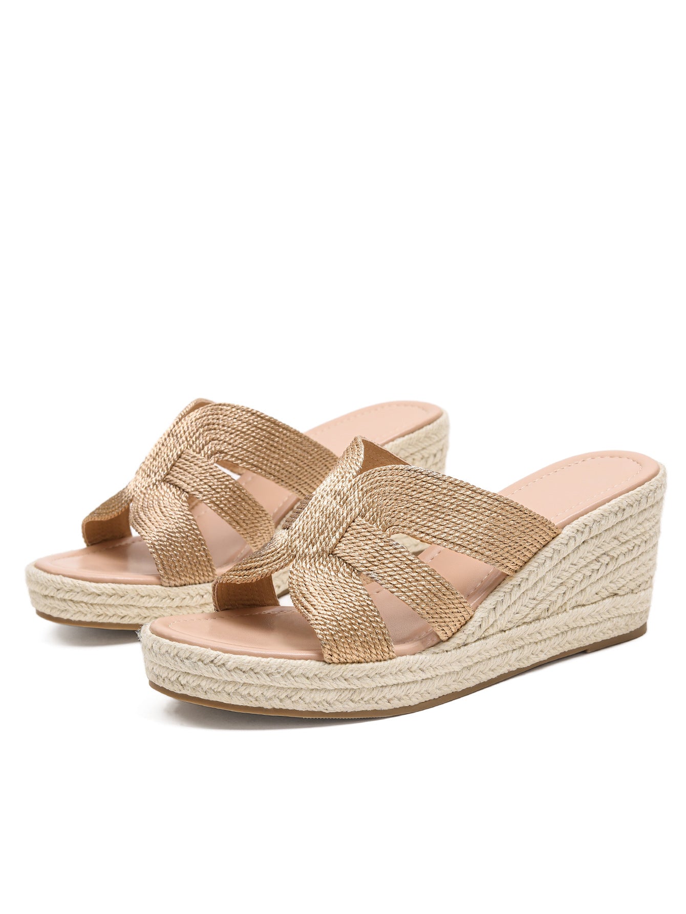 Keilsandalen aus Mikrofaser