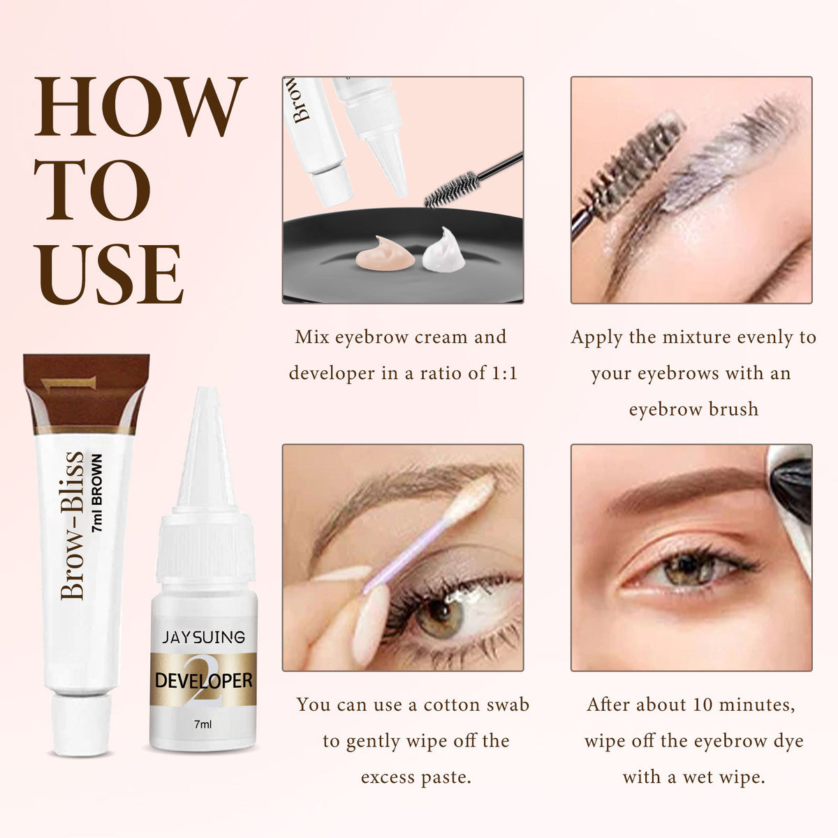 Wasserfestes 2-in-1 Wimpern- & Augenbrauenfärbe-Set – Bild 8 | LuxeStyle