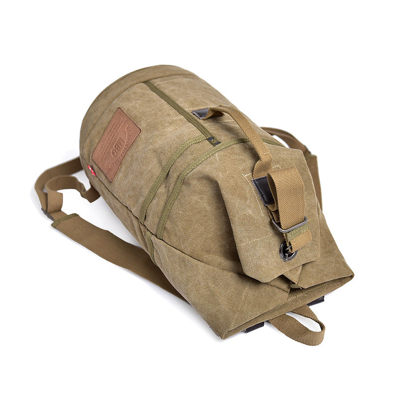 Grosses Canvas-Rucksack mit Buchstaben-Print – Bild 14 | LuxeStyle