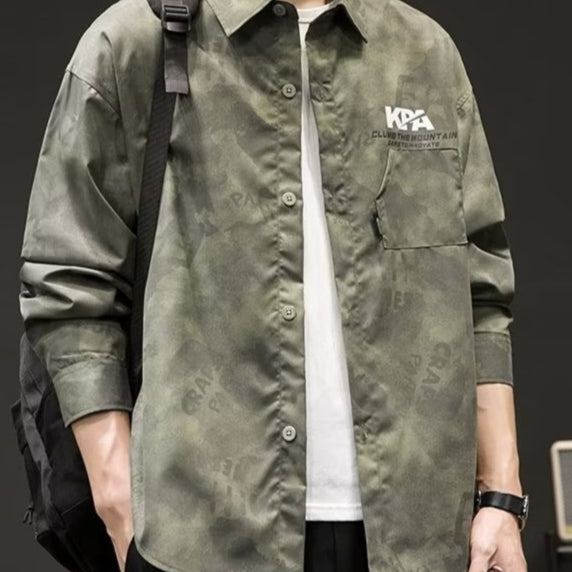 Retro Camouflage Hemd für Herren – Bild 5 | LuxeStyle