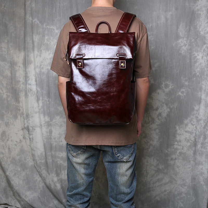 Echtes Leder Rucksack – 20 L, Anti-Diebstahl | LuxeStyle