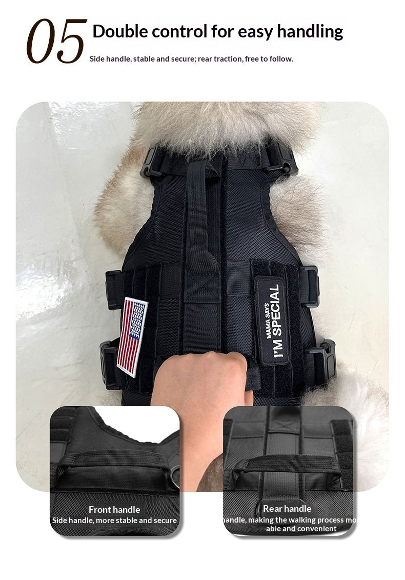 Taktisches Hundegeschirr mit Multifunktionsleine – Bild 5 | LuxeStyle