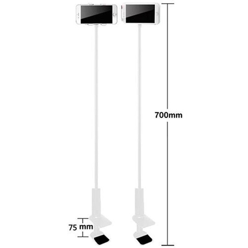 Handyhalter mit Schwanenhals · Bett & Schreibtisch (Klemme)