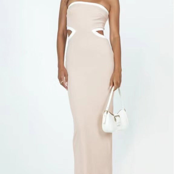 Rückenfreies Strickkleid