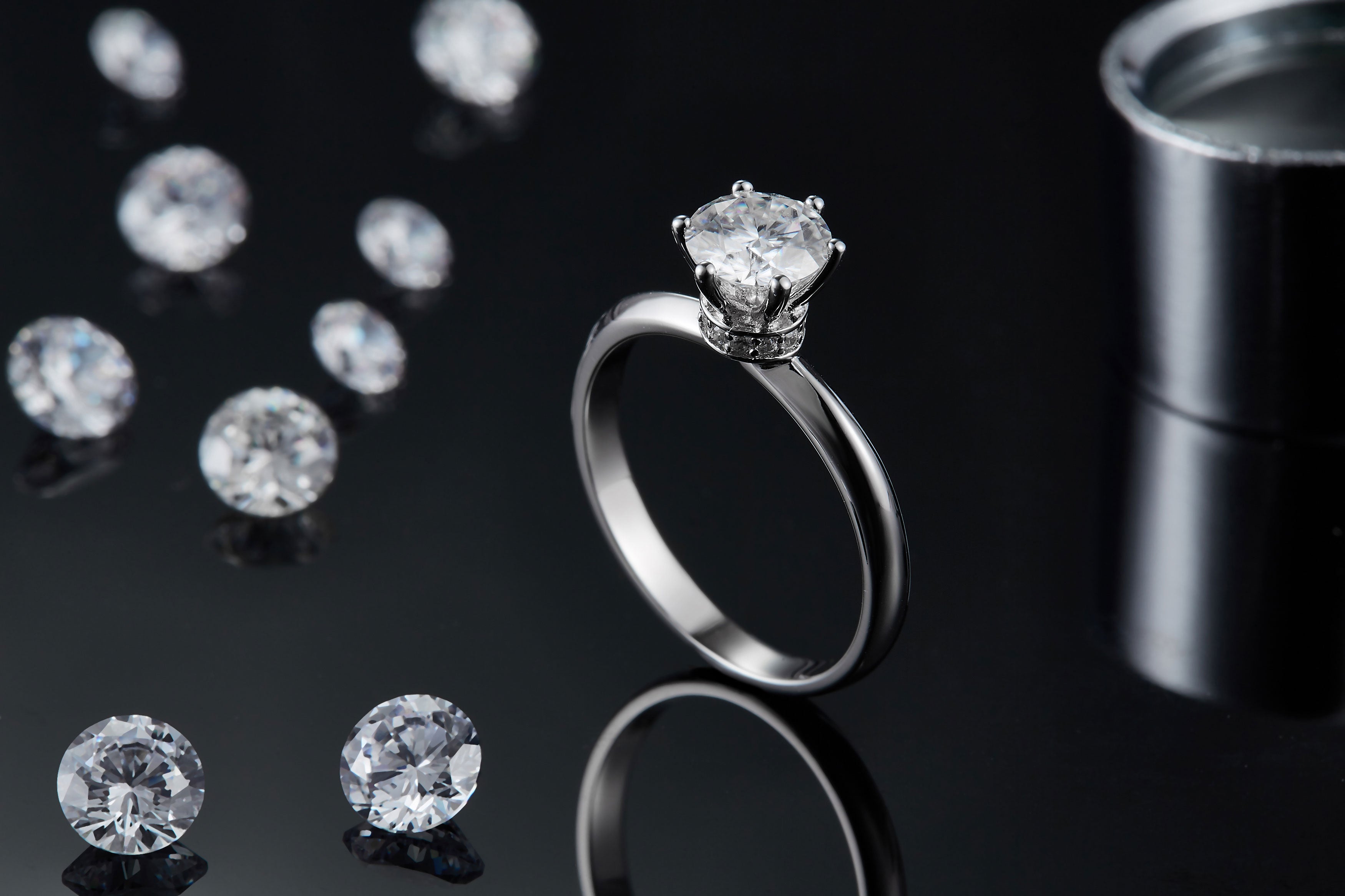 Moissanite Verlobungsring
