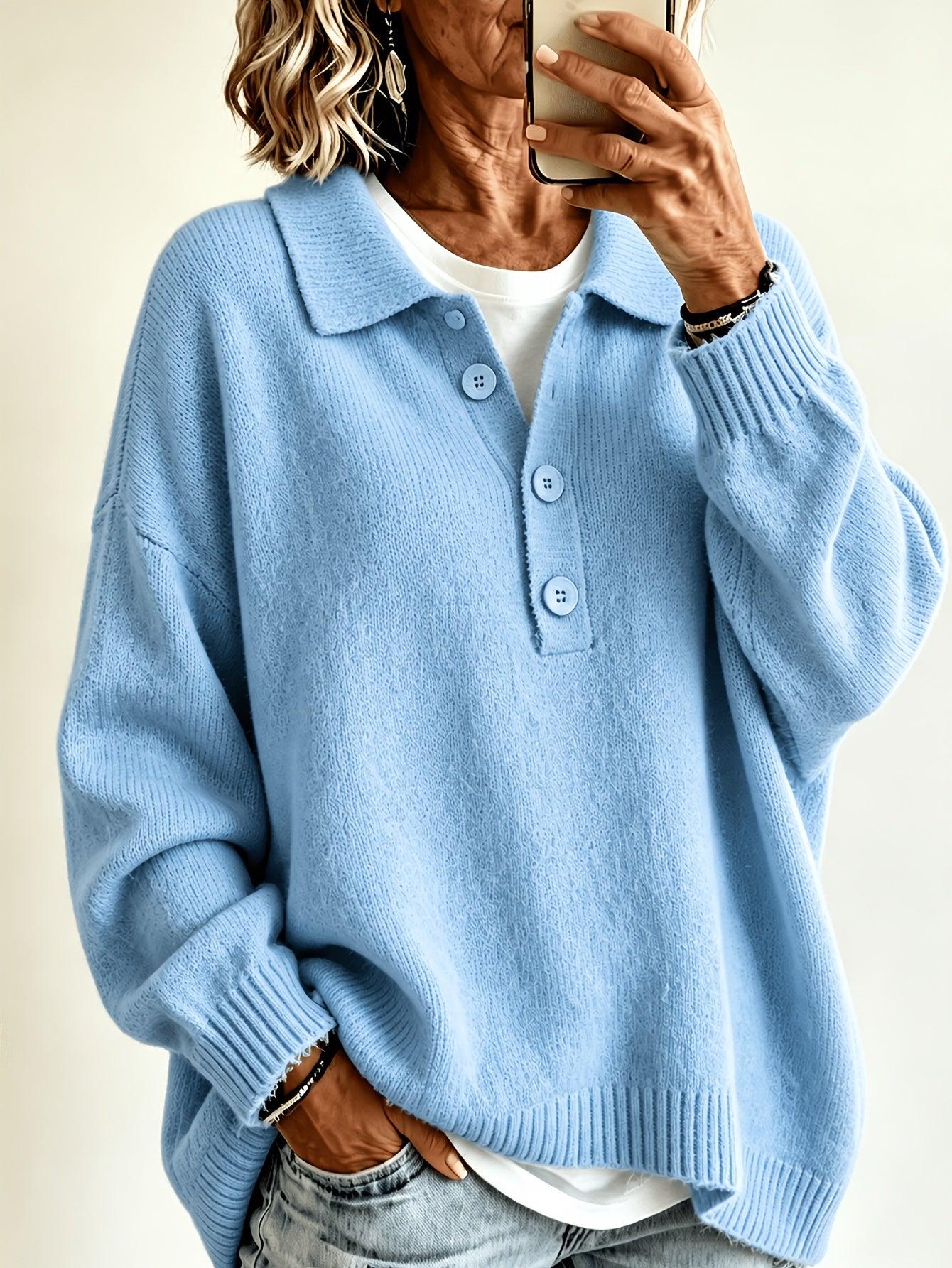 Damen Pullover Cardigan