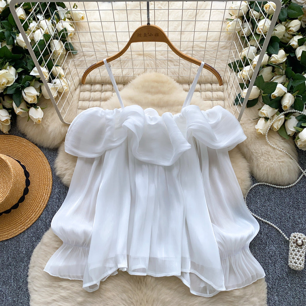 Elegante Chiffon-Cami mit 3D-Effekt