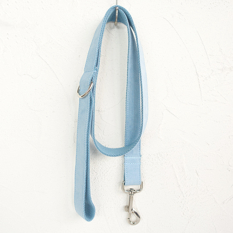 Blauer Leinenhalsband | LuxeStyle