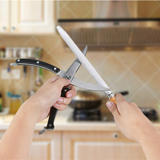 Messer-Wetzstahl mit Holzgriff – Bild 5 | LuxeStyle