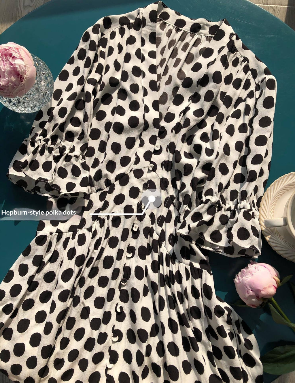 Retro Polka-Dot Kleid