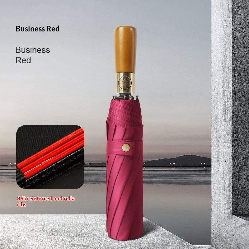 Business-Automatikschirm mit Holzgriff