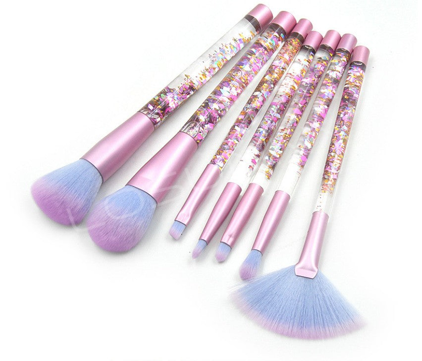 7-teiliges Liquid Crystal Make-up Pinselset – Bild 1 | LuxeStyle