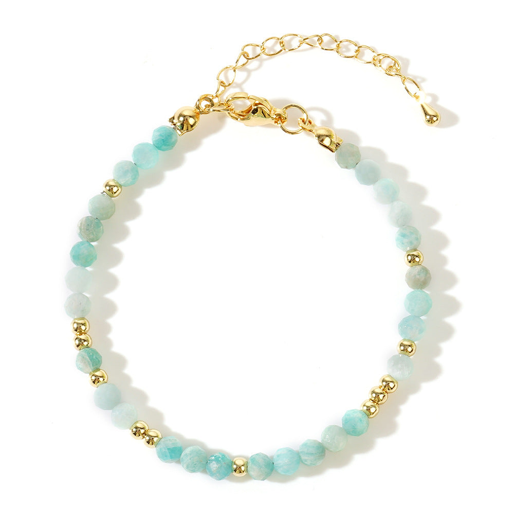 Handgefertigtes Armband mit bunten Natursteinperlen – Bild 4 | LuxeStyle