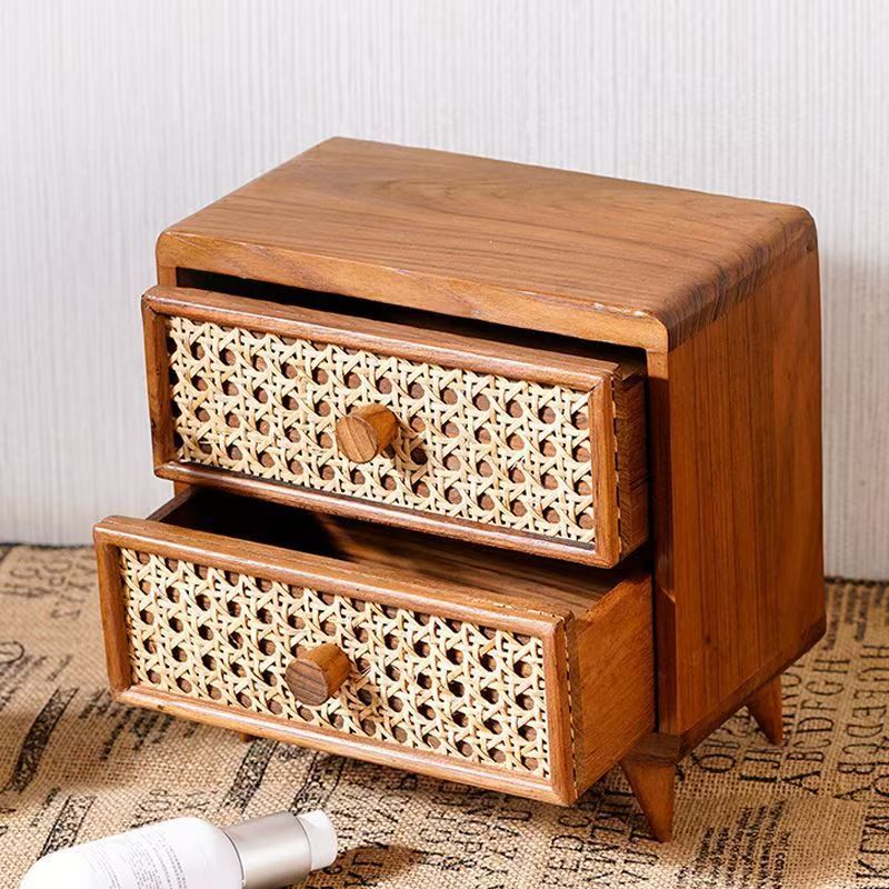 Rattan-Schubladenbox für Schreibtisch – Bild 6 | LuxeStyle