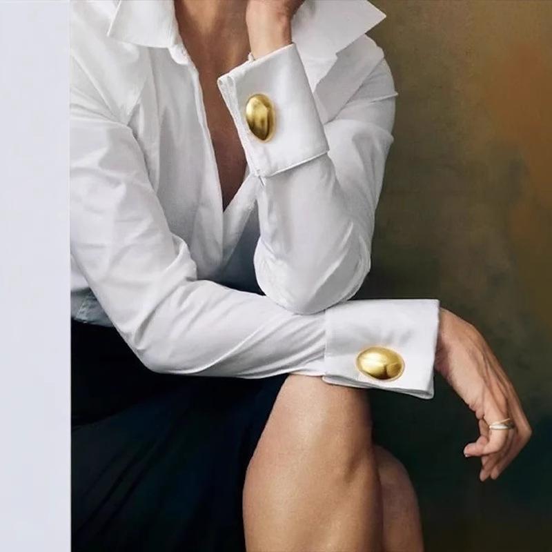 Elegantes Langarm-Shirt mit Patchwork