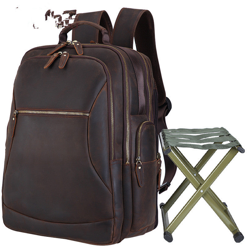 Leder-Reise-Rucksack für 17-Zoll-Laptop – Bild 3 | LuxeStyle