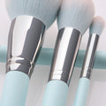 12 hellblaue Make-up Pinsel