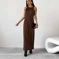 Elegantes Satin-Kleid mit geradem Schnitt