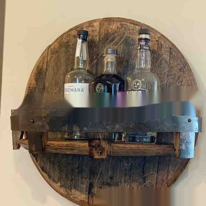 Wein- und Whisky-Displaytisch aus Holz – Bild 2 | LuxeStyle