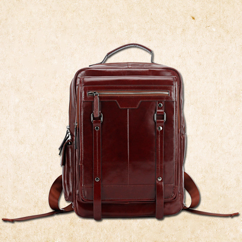 Lederrucksack mit grosser Kapazität – Bild 4 | LuxeStyle