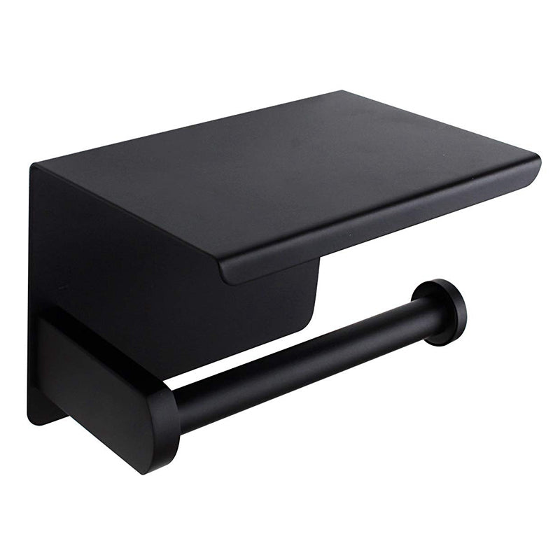 Toilettenpapierhalter mit Ablage, Schwarz – Bild 2 | LuxeStyle
