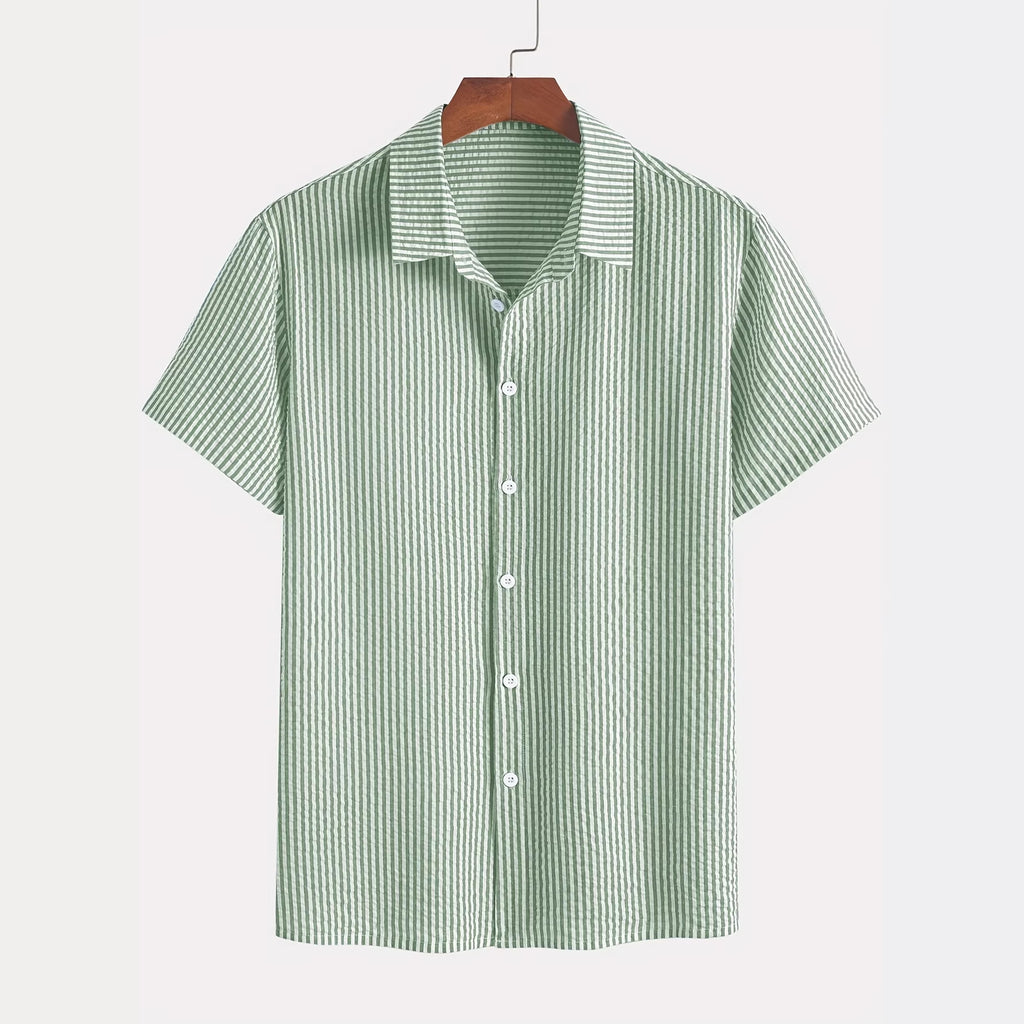 Retro Plaid Kurzarmhemd für Herren