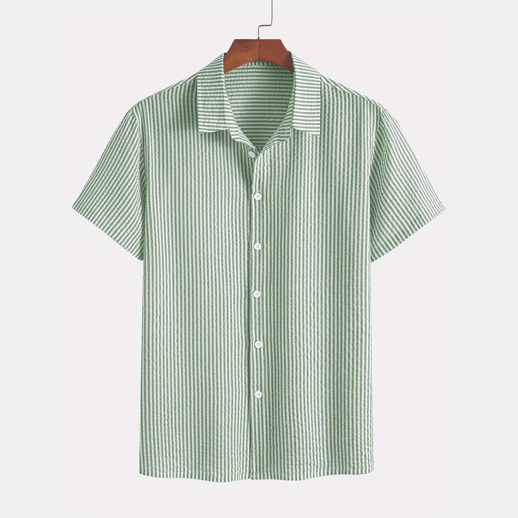 Retro Plaid Kurzarmhemd für Herren