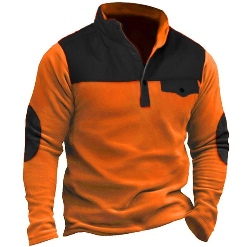 Langes Pullover Herren in Rot, Grün, Khaki – Bild 4 | LuxeStyle