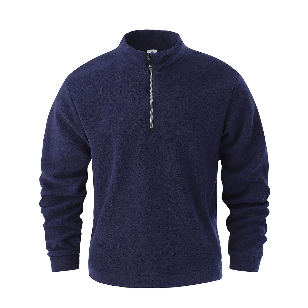 Herren Jacquard Fleece Pullover mit Stehkragen – Bild 6 | LuxeStyle