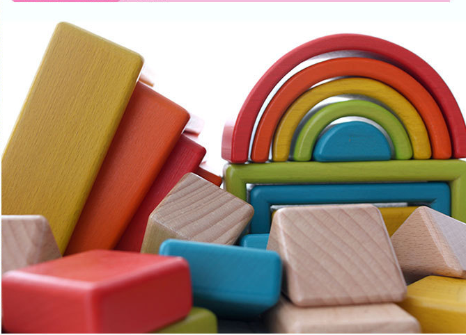 Holzbausteine 32-Teilig für Kinder | LuxeStyle