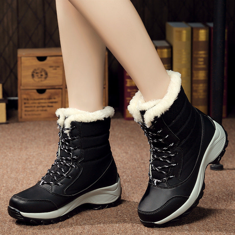 Wasserdichte Velours-Winterstiefel