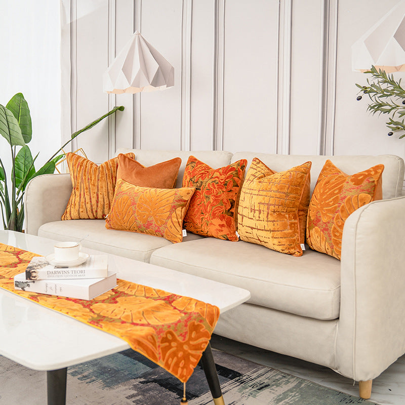 Jacquard Samt Kissenbezug