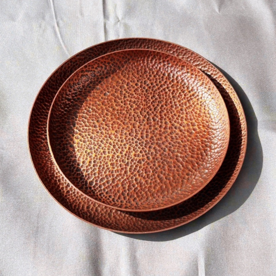 Rundes handgemachtes Tablett aus Stroh – Bild 8 | LuxeStyle