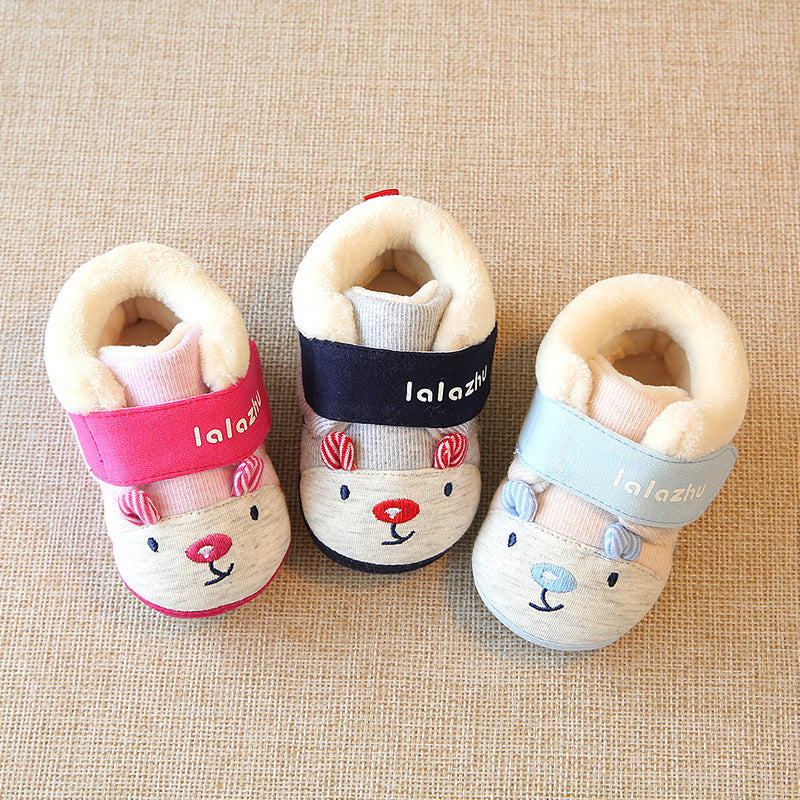 Babyschuhe aus Baumwolle – neutral, Herbst/Winter – Bild 4 | LuxeStyle