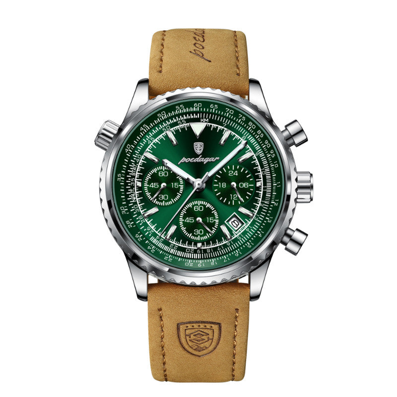 Herren-Armbanduhr aus Leder