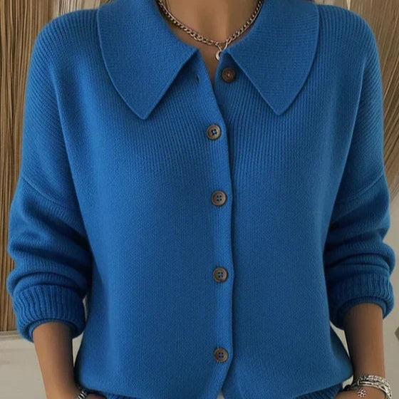 Strick-Cardigan mit Knöpfen im 3D-Look