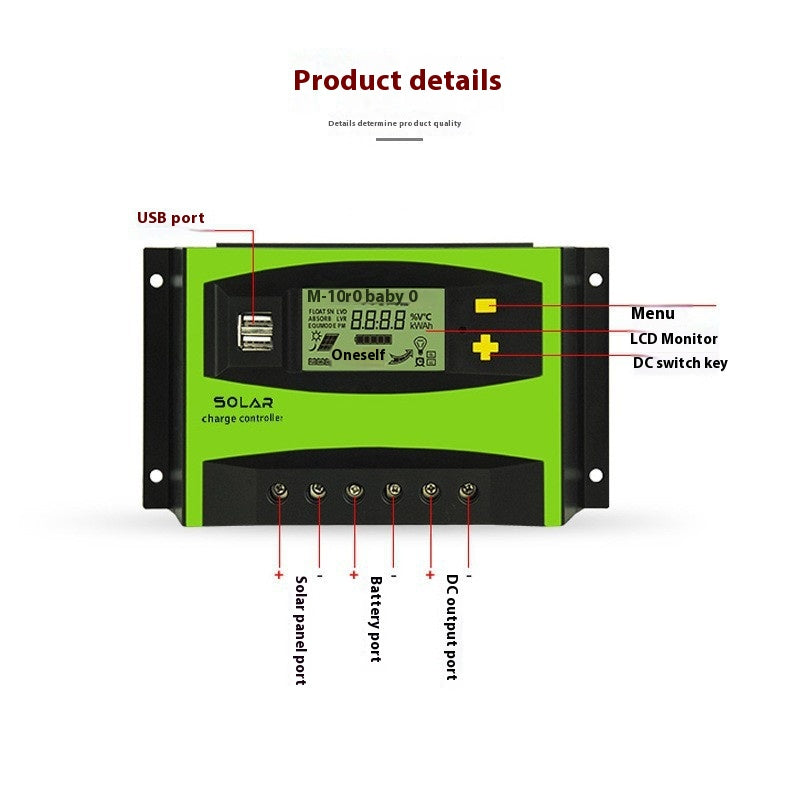 Solar Controller 12V/24V 50A/60A
