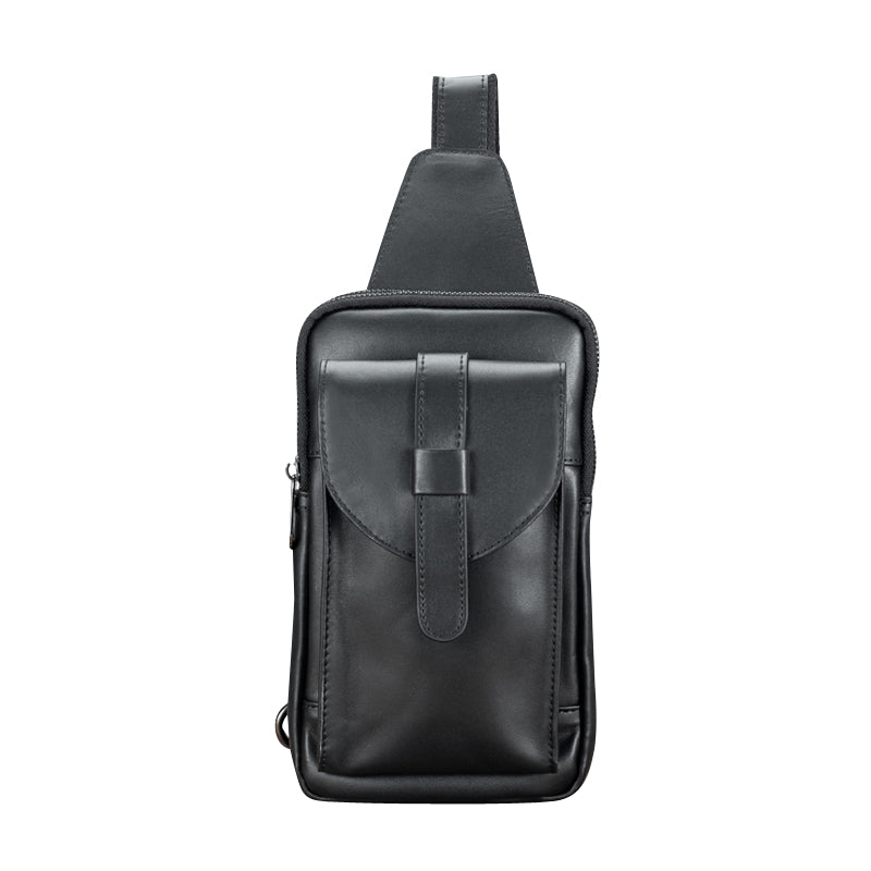 Männer Brusttasche aus Kuhleder – Bild 5 | LuxeStyle