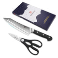 Kochmesser & Küchenschere Set, 2-teilig