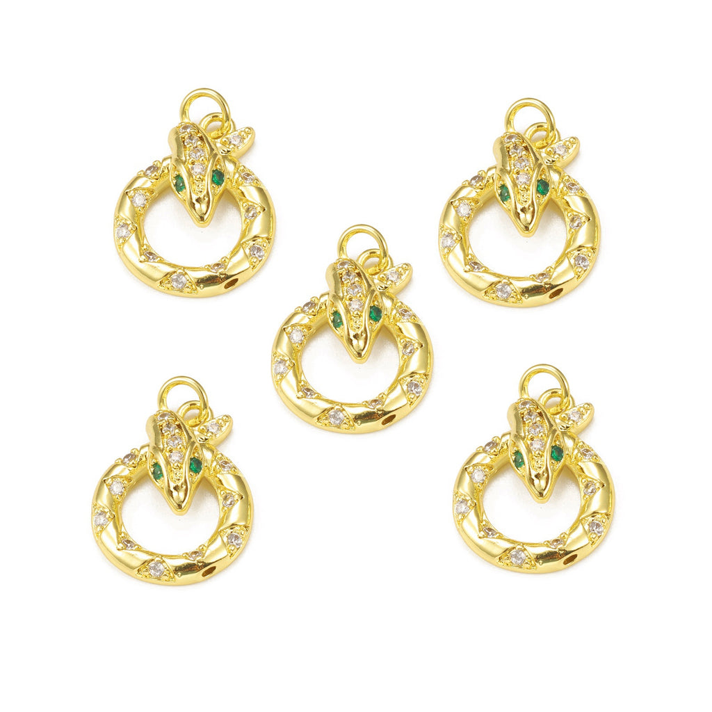 5-teilige Anhänger-Set mit Cubic Zirconia
