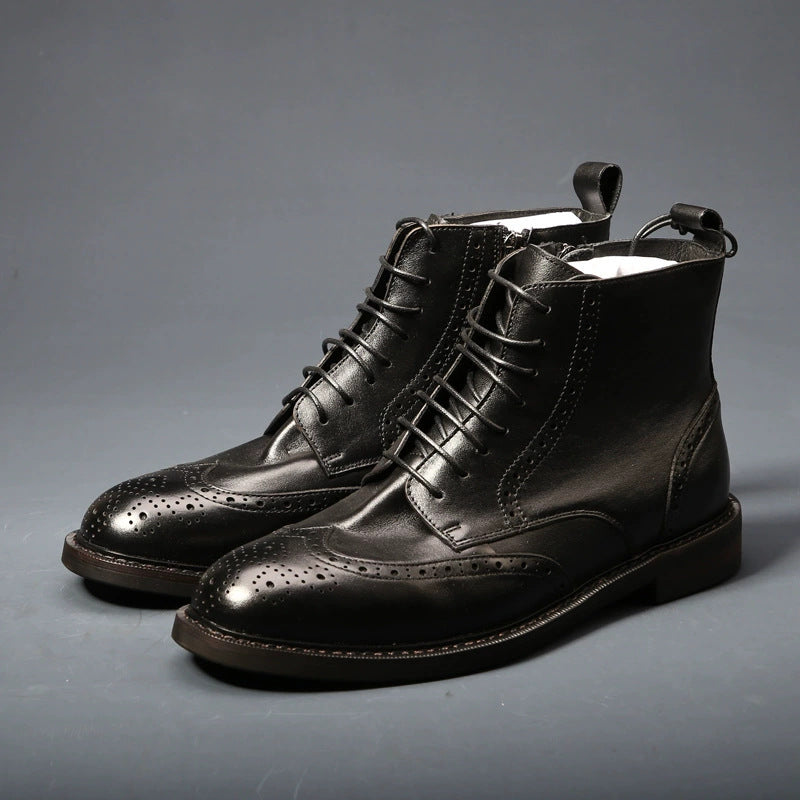 Robuste Leder-Boots für Herren