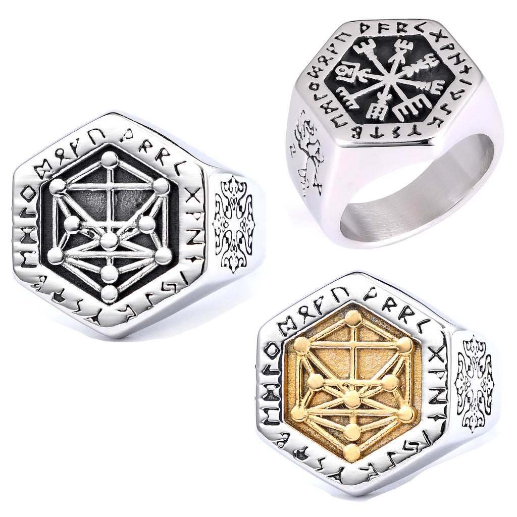 Viking Edelstahl Herren Ring