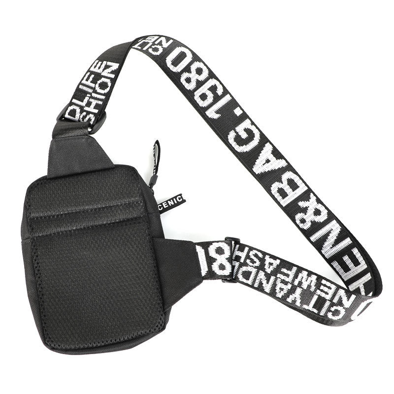 Outdoor Schultertasche für Herren, schwarz – Bild 6 | LuxeStyle