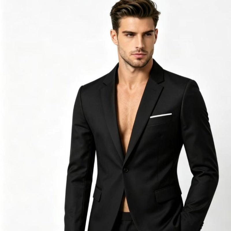 Herren Slim-Fit Anzug für Business und Freizeit