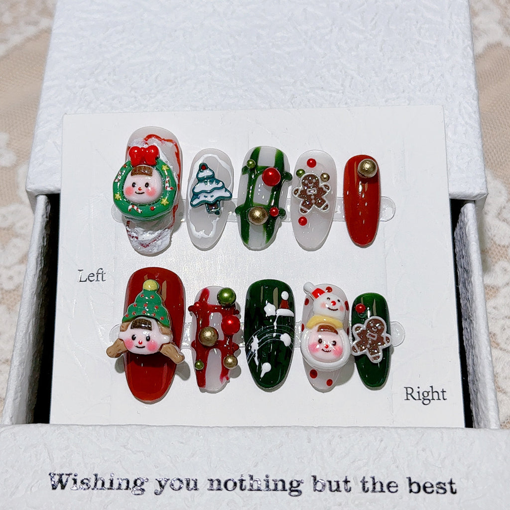 Weihnachts-Press-On Nägel zum Ablösen – Bild 4 | LuxeStyle