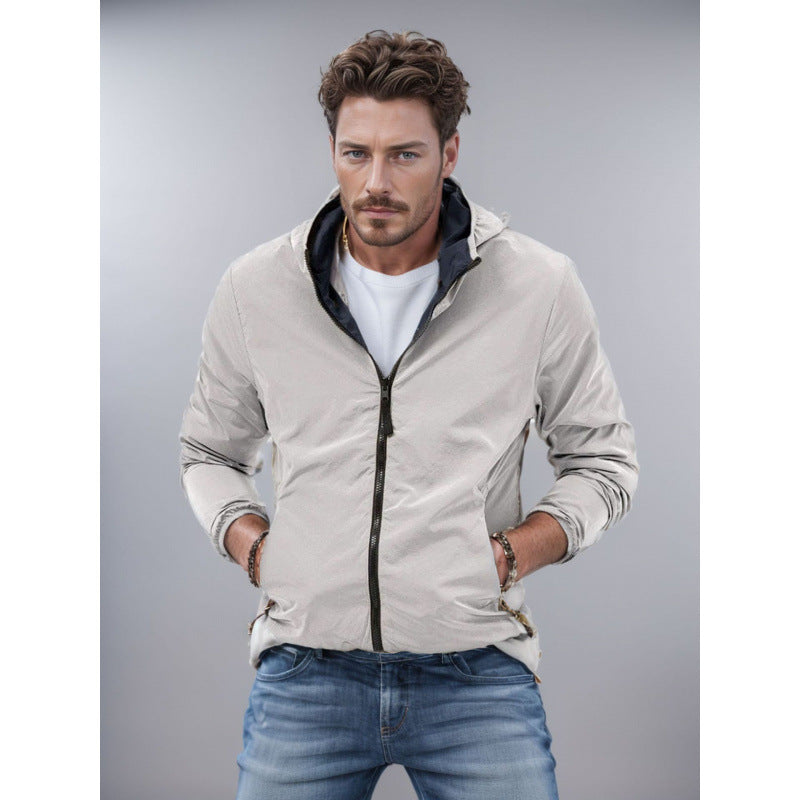 Wende-Jacke für Herren mit Reissverschluss