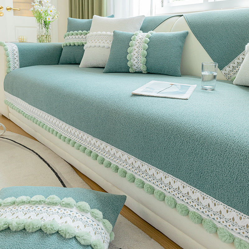 Chenille Sofa-Kissenbezug für alle Jahreszeiten – Bild 1 | LuxeStyle