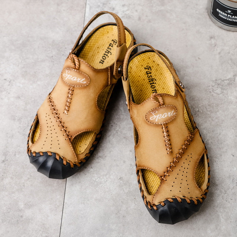 Natürliche Leder Sandalen – Bild 8 | LuxeStyle