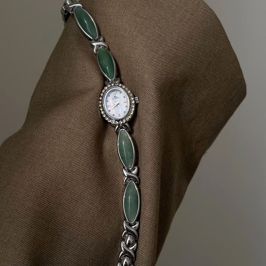 Armbanduhr mit Donglingstein und Hetian Jade – Bild 6 | LuxeStyle