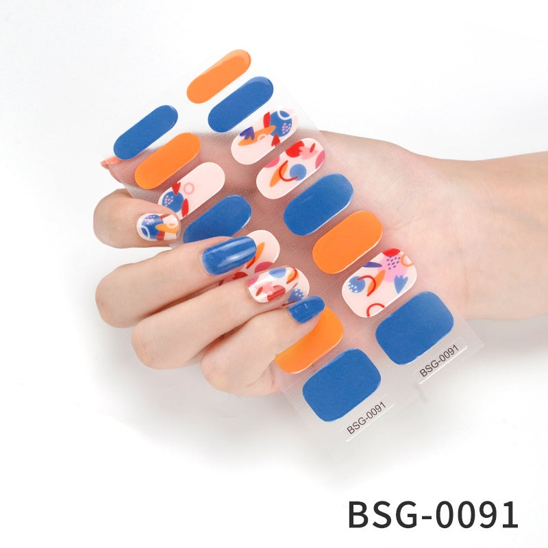 Semi-cured Gel-Nagelsticker 3D-Bronzing – Bild 11 | LuxeStyle